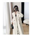 Mid-length draped coat 