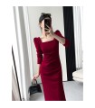 Square Neck Toast Engagement Party Dress 