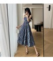 Váy dài jacquard phong cách sang trọng nhẹ nhàng và dịu dàng 